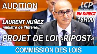 [DIRECT] Laurent Nuñez est auditionné sur le projet de loi RIPOST - 22/06/2026