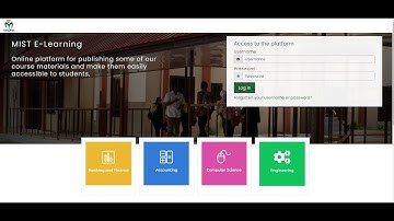 How to access your MIST E-Learning Platform