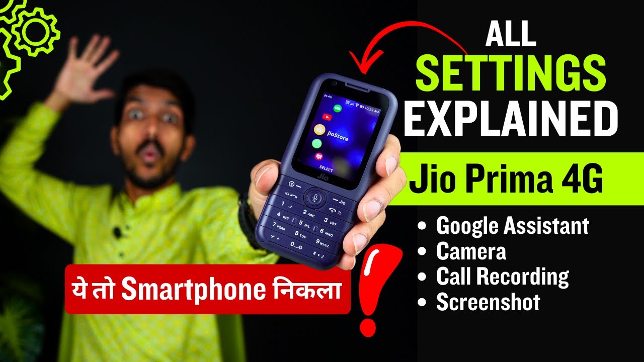 Jio Phone Prima 4G All Settings Explained Video Calls, Call