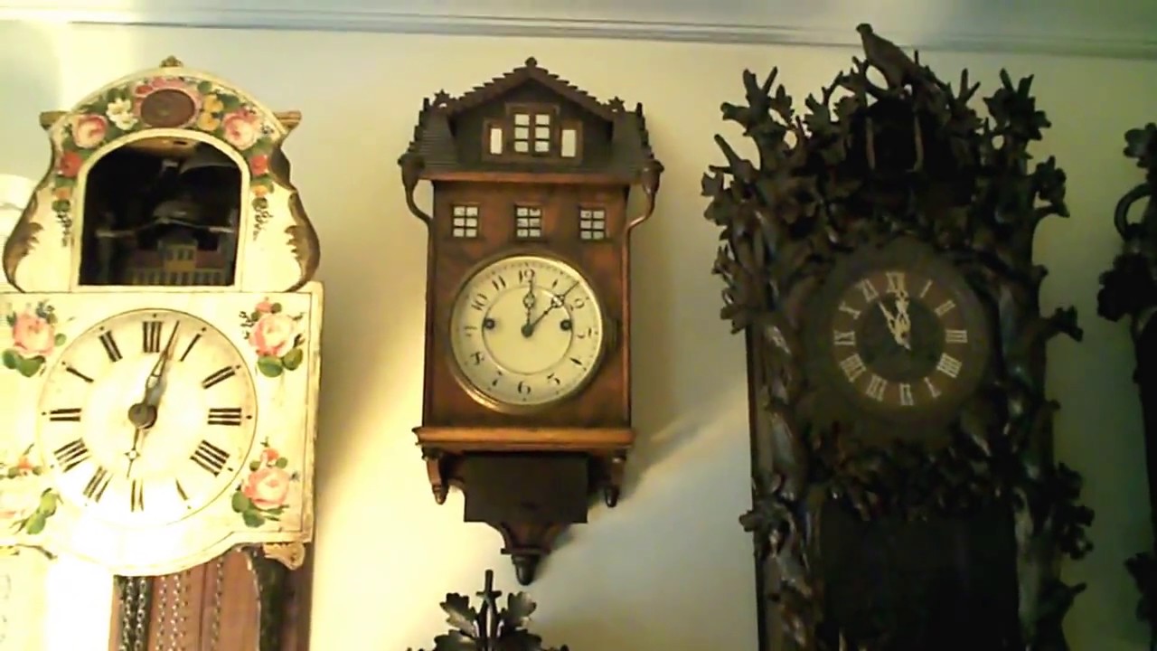 Antique Black Forest clock collection