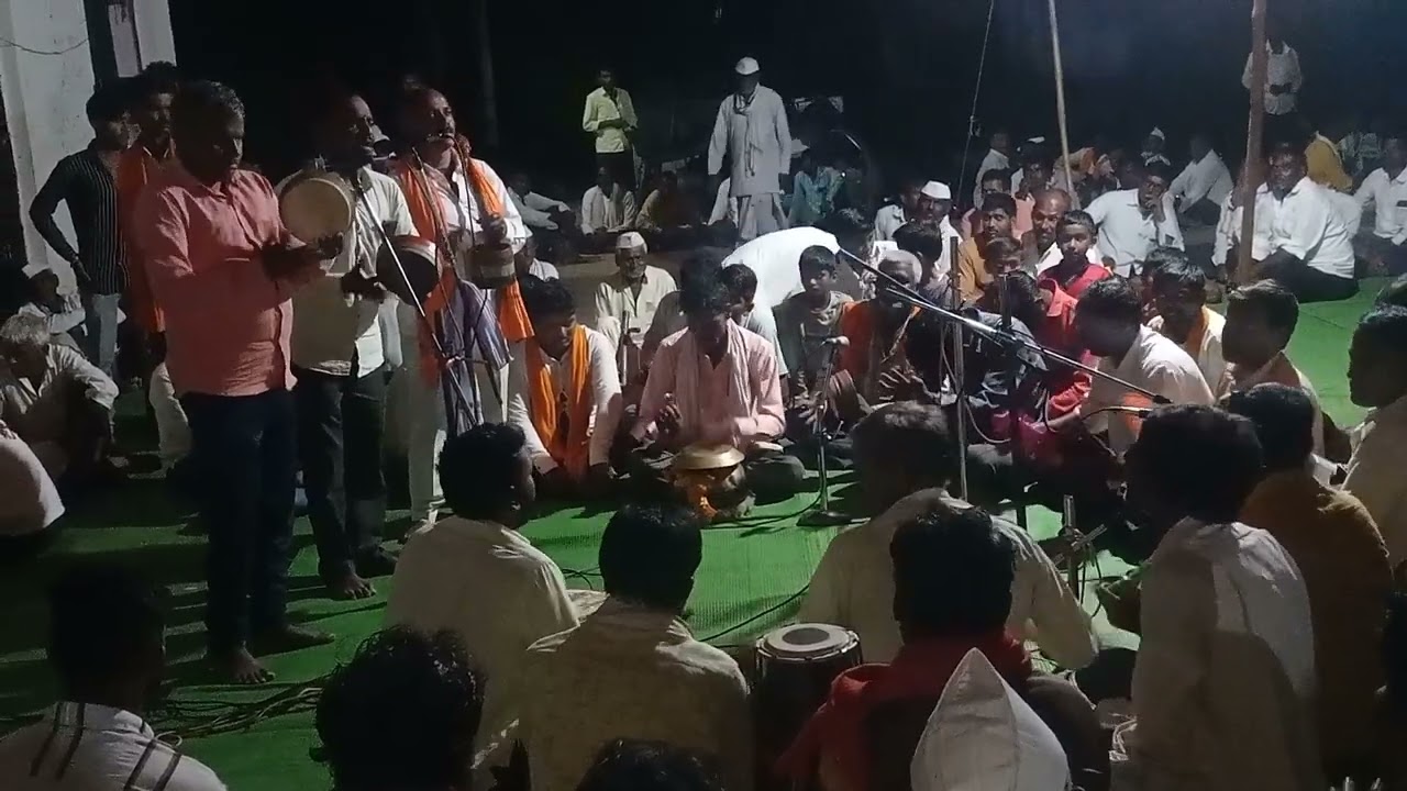 घोडेगाव येथे झालेला कार्यक्रम गोड वानितून रामायण गायले डुकरे पिंप्री आरबडी मंडळ यांनी.@शेती शाळा@