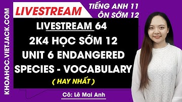 Unit 6 Endangered species - Vocabulary - Tiếng Anh 12 - Cô Lê Mai Anh