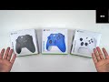 Unboxing All Colors Xbox Series X|S Controllers (Shock Blue, Carbon Black & Robot White)