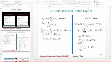Modelo DEA-CCR Envelope em VBA