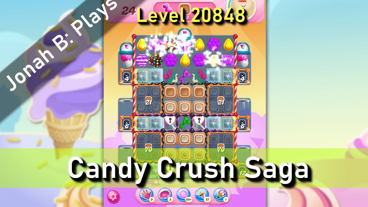 Candy Crush Saga Level 20848 - YouTube