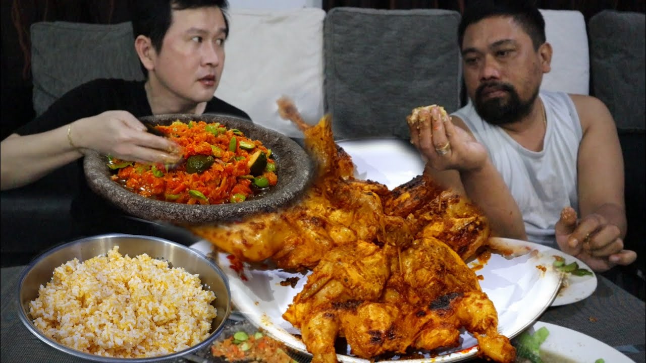 AYAM PANGGANG ILONI & SAMBAL PETE NYA BIKIN KERINGAT JAGUNG MEN 