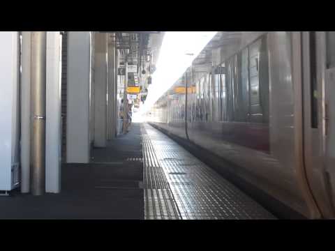 【"桃色新型特急乗車口"という変わった自動放送】E６５７系 スーパーひたち 勝田駅 到着＆発車