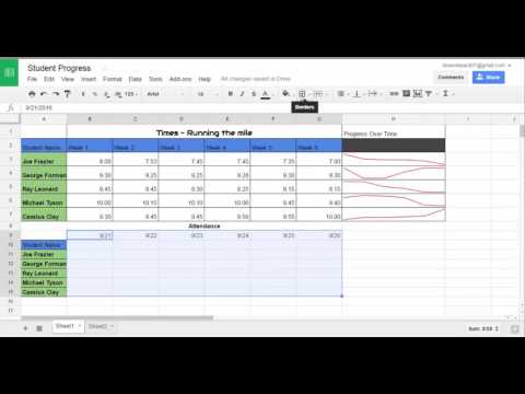 Tracking Student Progress with Google Sheets