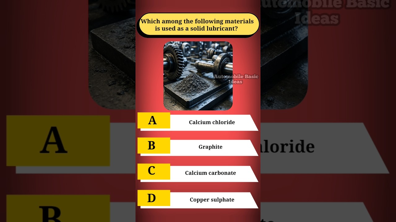 Какой из следующих материалов используется в качестве твердой смазки?