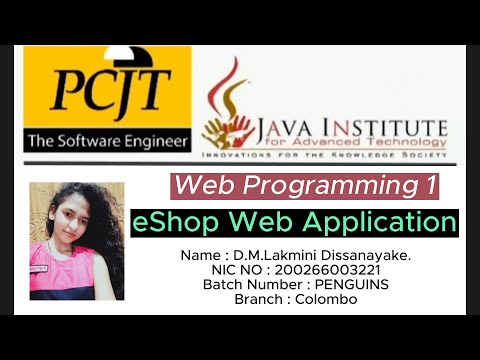 web application 1 | Java Institute | 1 st year | web programming | assignment