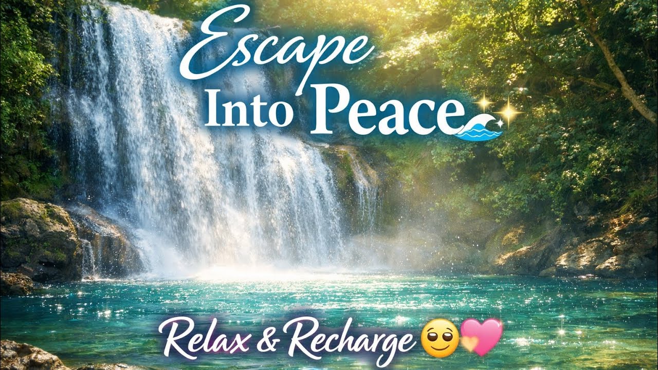 ✨ Relaxing Waterfall Sounds for Stress Relief & Meditation 🌊 