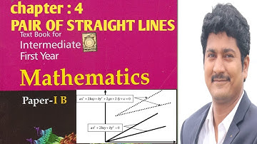 L8!!PAIR OF STRAIGHT LINES!!EXERCISE 4(b) SOLUTIONS!!