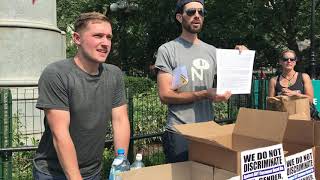 Nyc Mandate Protest In Unsq, New York City