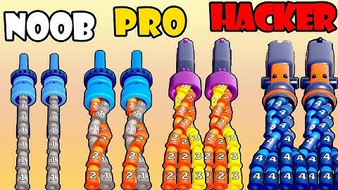 NOOB vs PRO vs HACKER in Knotty Rush PART 2