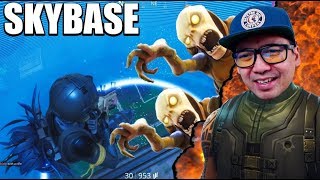 SKYBASE MOT SPILLERE OG ZOMBIES I FORTNITE!