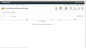 Messaging in Joomla 2 5- web design Coimbatore Budnet