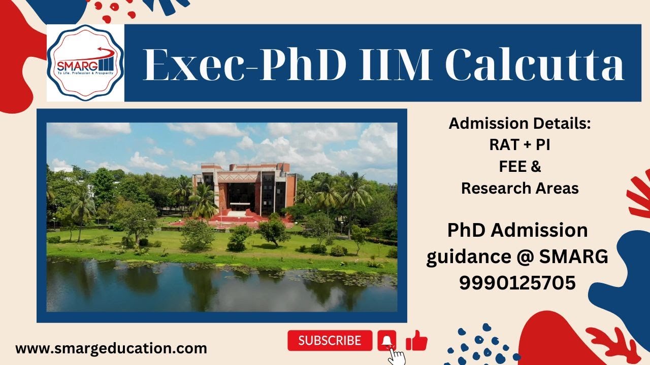 IIM Calcutta Executive PhD Admission 2025 #PhD #phd_management #phd_iim ...