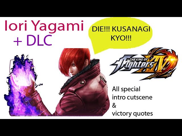 The King of Fighters XIV - Iori Yagami All Win Quotes (English) PS4 & PC 