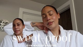 my SWEATPROOF gym makeup routine must have makeup products as a gym girl