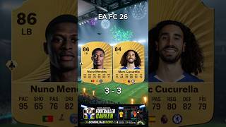 NUNO MENDES X CUCURELLA EVOLUTION CARD ON EA FC 26 #eafc26 #fifa