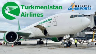 Turkmenistan Airlines INAUGURAL FLIGHT to Kuala Lumpur - Water Cannon Salute and Airside Operations!