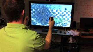 large graph visualization with graphviz and kinect