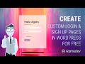 How to Create a Registration and Login Page in WordPress for Free