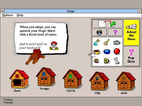 Dogz - Your Computer Pet (1995) [Windows 3.x] - 4K/60