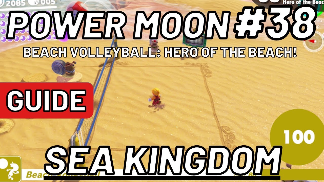 Super Mario Odyssey Power Moon 38 Beach Volleyball Hero of the
