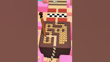 Stacky dash very smooth gameplay ASMR Sound like this game level 122 #shortsfeed #stackydashandroid