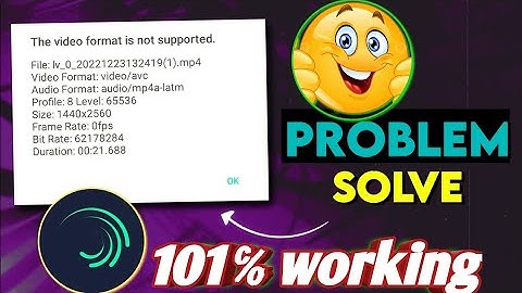 Alight Motion Video Format Is Not Supported 😐 Problem Solve 😍