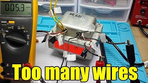 Identifying transformer windings and voltages