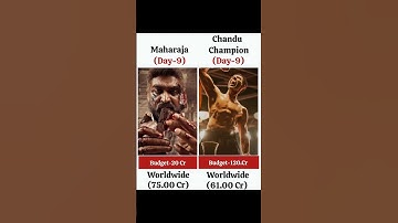 maharaja vs chandu champion movie comparison box office collection #trending #boxofficecollection