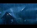 Deep Sleep Immediately in 3 Minutes with Intense Rainstorm on Metal Roof & Massive Thunder at Night