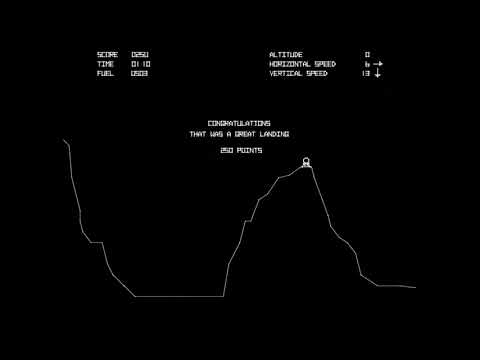 Lunar Lander - (1979) - Arcade - gameplay