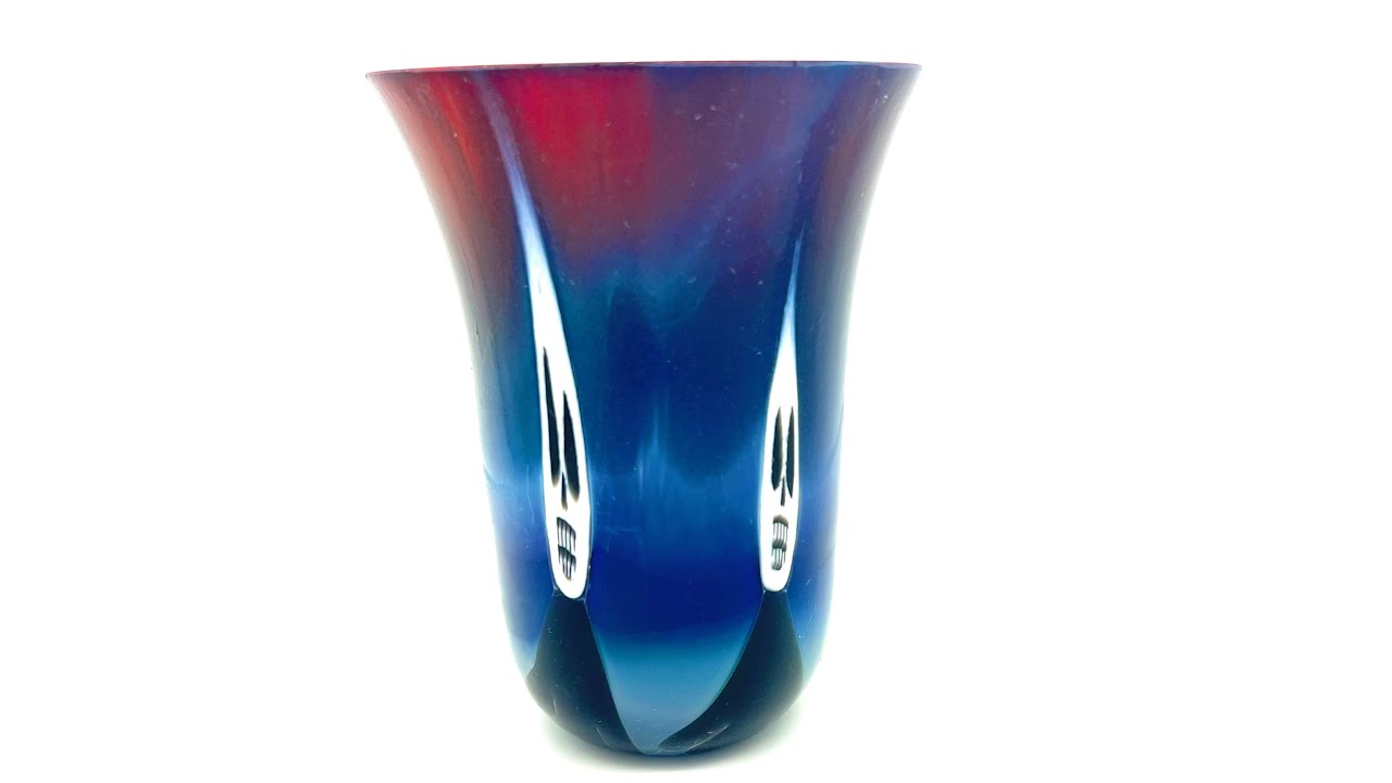Fused Glass Scream Vase