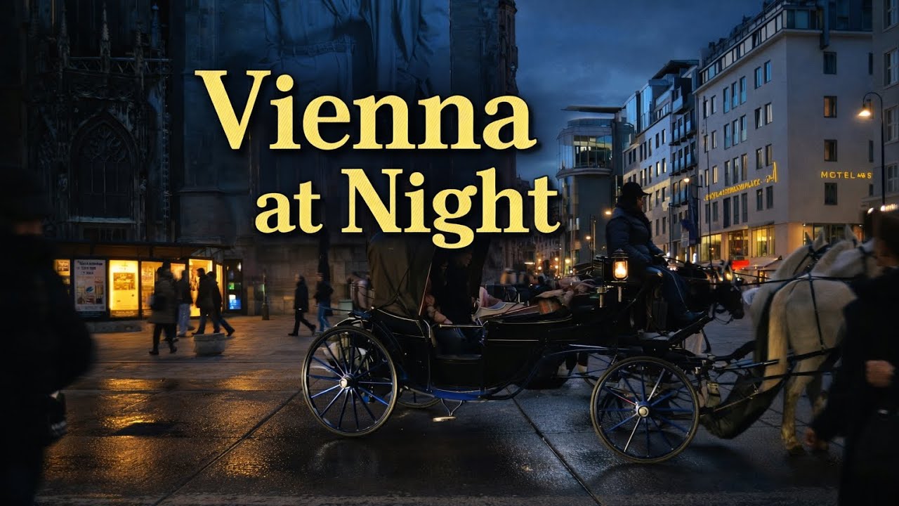 Vienna Night Walk | City Lights & Famous Landmarks