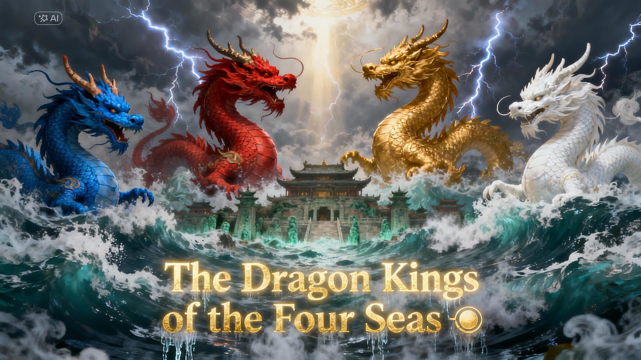 The Dragon Kings of the Four Seas 🌊 | The Forgotten Gods of the East – Epic Mythology Full Story