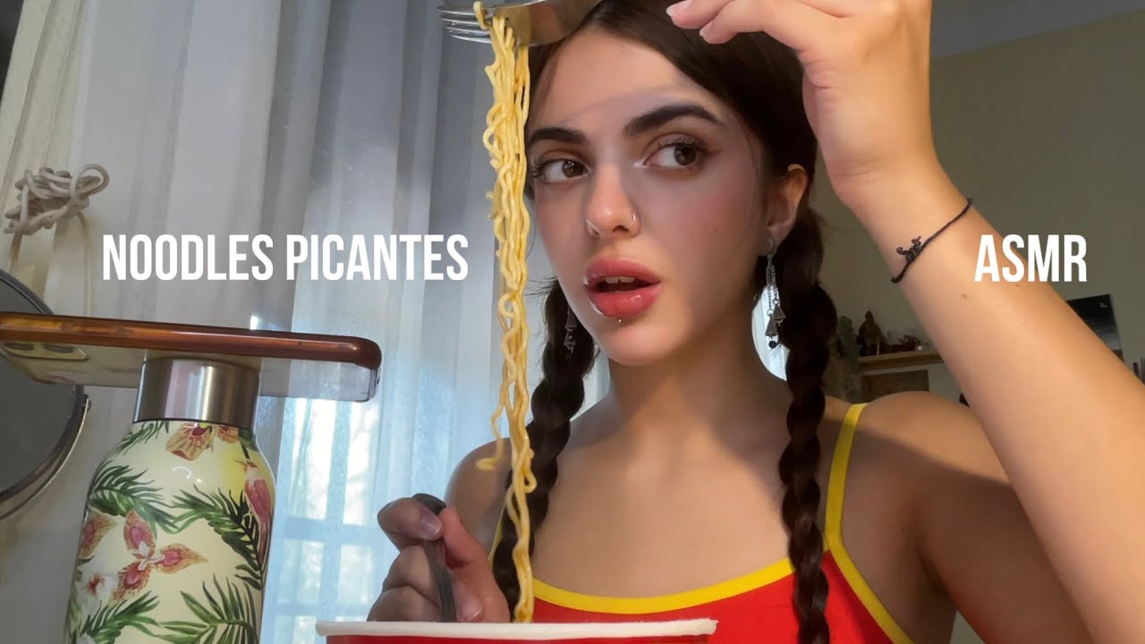 ASMR || Comiendo Spicy Noodles 🌶️🔥🍜
