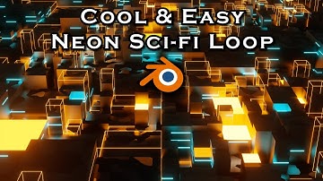 Sci-fi Neon Recursive Subdivision Loop - Blender Tutorial