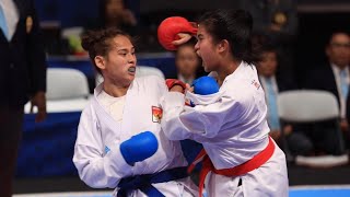 FINAL Ceyco Georgia (INA) VS Lim Jamie Christine (PHI) Sea Games Female Kumite  61 Kg