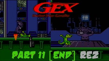 Gex (2): Enter the Gecko (Game Boy) End - Boss TV Channel Z Rez fight