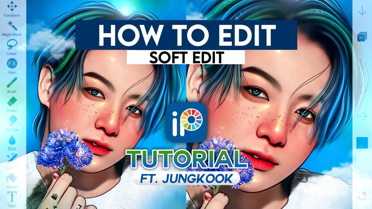 HOW TO EDIT | Soft Edit Tutorial | ibisPaintX (Tutorial 24) Ft. BTS ...