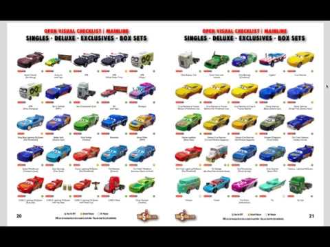 disney cars diecast checklist