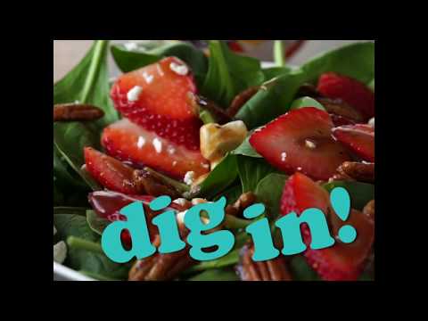 Strawberry Spinach Salad with Candied Pecans