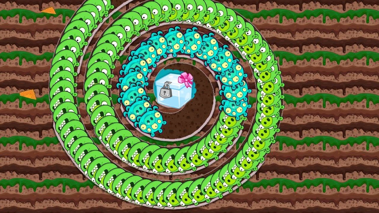 Bad Piggies - THE ALIEN CATCH THE CRATE THROUGH THE SPIRAL!