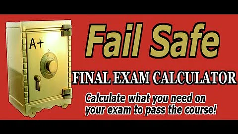 Calculate what you need on the final to pass the course! Finalexamcalculator.com