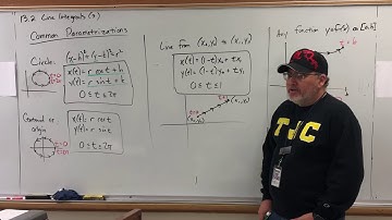 13.2 Line Integrals (video 3) - Common Parameterizations