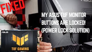 How to Power Lock & Unlock Asus TUF Gaming Monitor Buttons