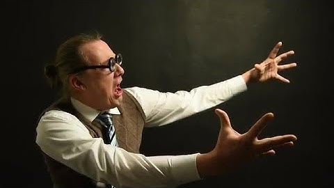 Nerd Professor Gestures Stock Video